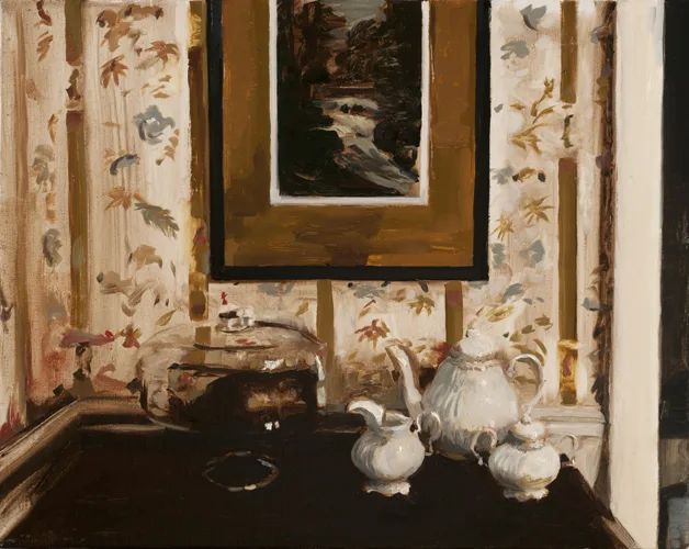 William Lewis Side Table, 2015 oil on canvas 11 x 14 in