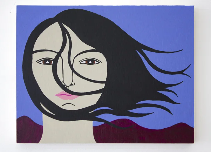 CARIS REID Communing, 2017 Acrylic on panel 11 x 14 inches