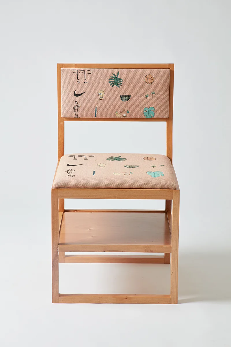 Worldwide Aura Chair by Lilian Martinez, 32 x 17 x 17 in