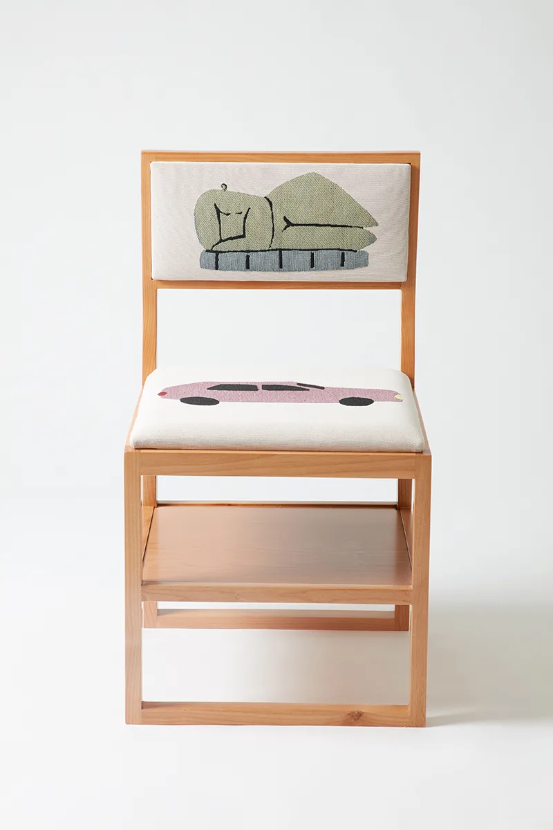 Los Angeles Chair by Lilian Martinez, Lilian Martinez Los Angeles Chair, 2019 32 x 17 x 17 in