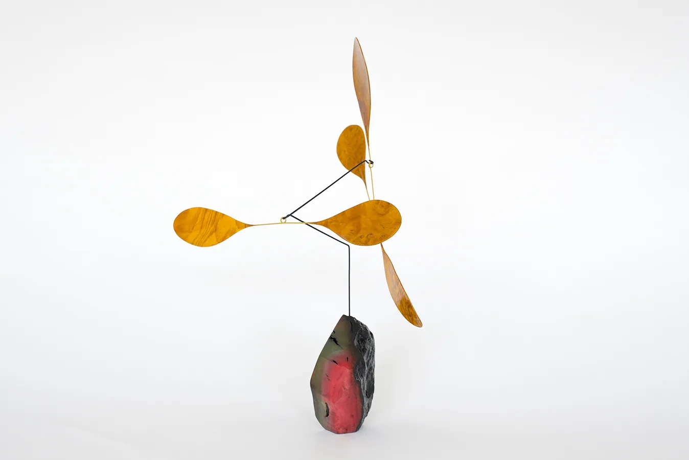 Woolsey 4 by Karolina Maszkiewicz, Malibu fire burned wood, stainless steel, wood veneer, 16.5 x 8 x 12 inches