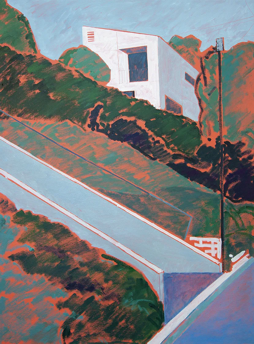 Slope by Nick McPhail, oil on canvas, 40 x 30 inches