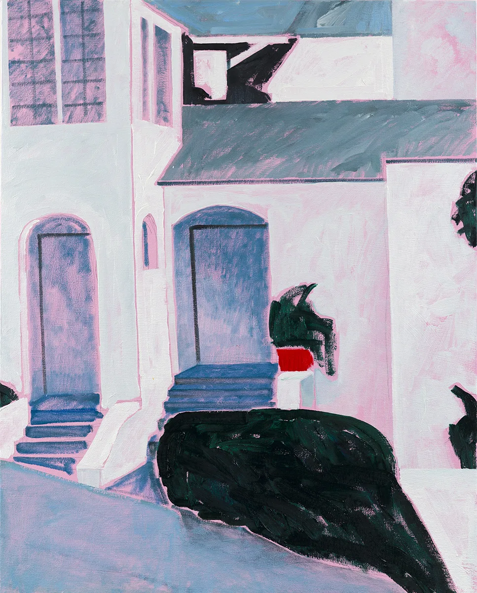 Split Entrance by Nick McPhail, oil on canvas, 30 x 24 inches