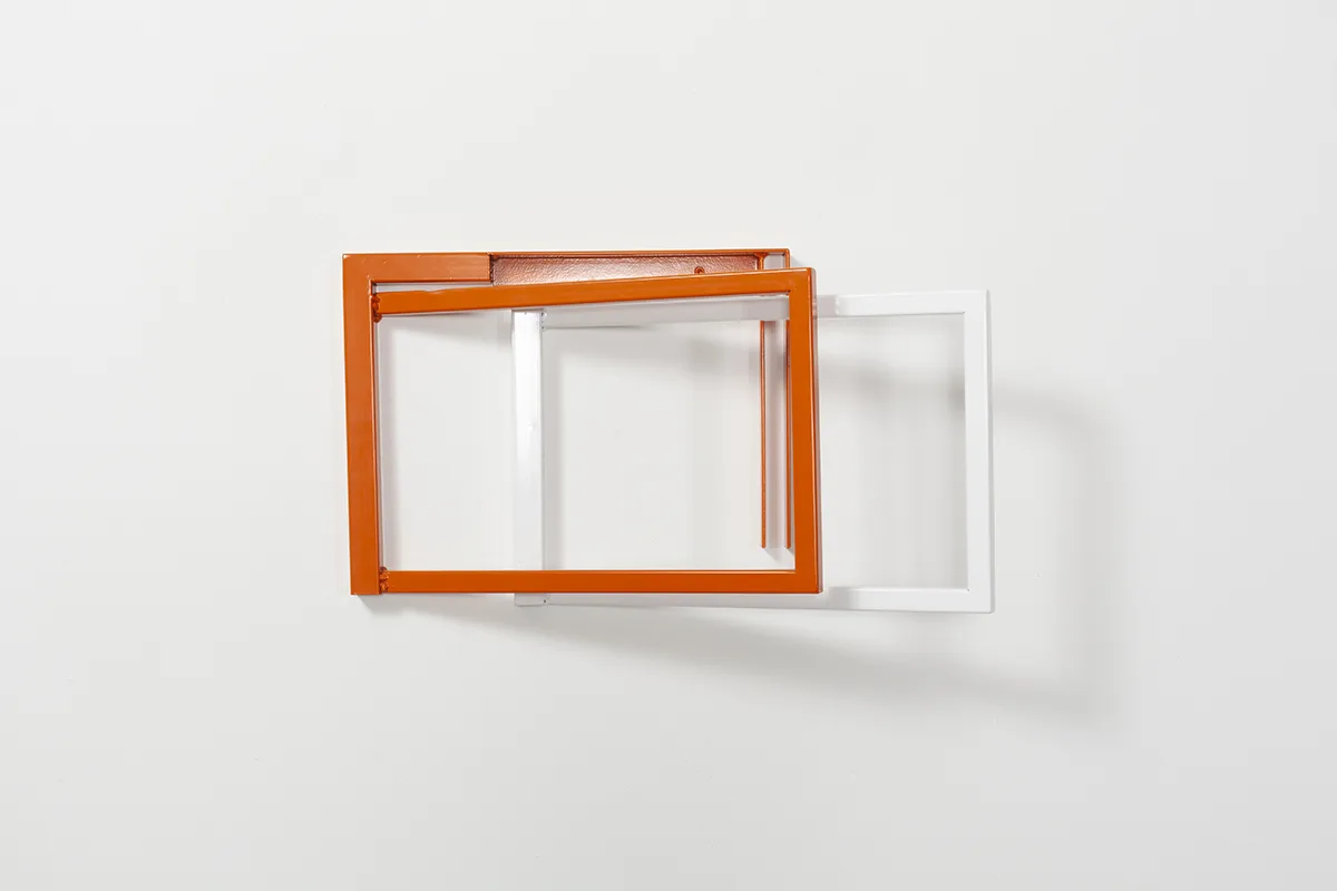 Fortorchka: double paned to keep out the cold by Tanya Brodsky, Powder coated steel, 22 x 12 x 8 inches