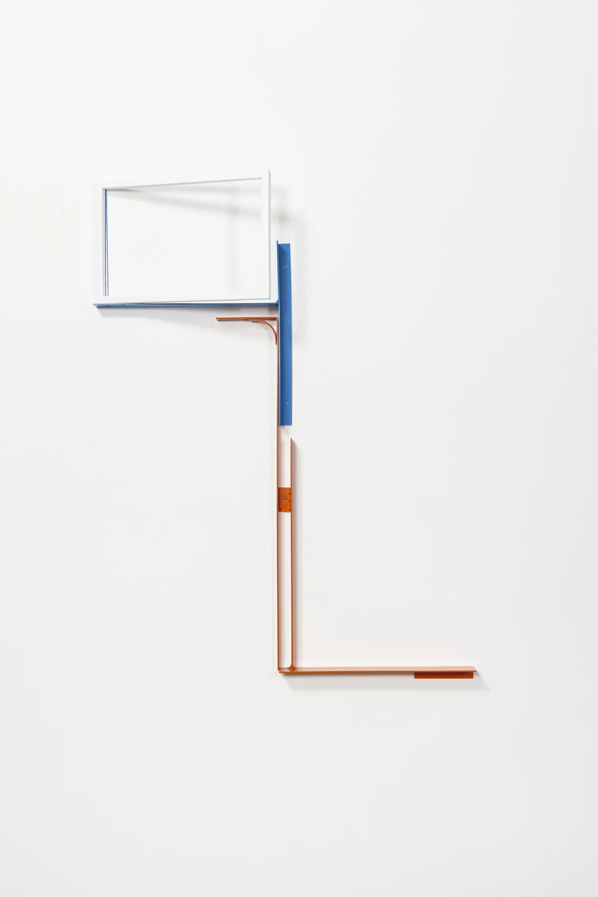 Fortochka: an improbable means of escape by Tanya Brodsky, Powder coated steel, 21 x 40 x 5 inches