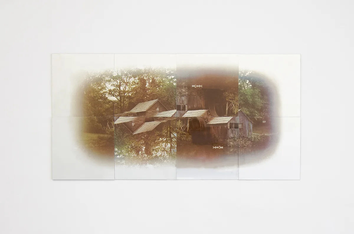 Ariana Papademetropolous Castle for the Left Hand, 2020 mirror grid 24 x 48 in