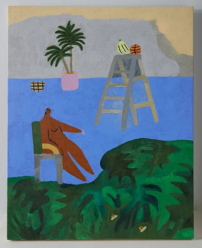 Lilian Martinez The Light Makes Everything More Beautiful, 2016 acrylic on linen 25 x 20 inches