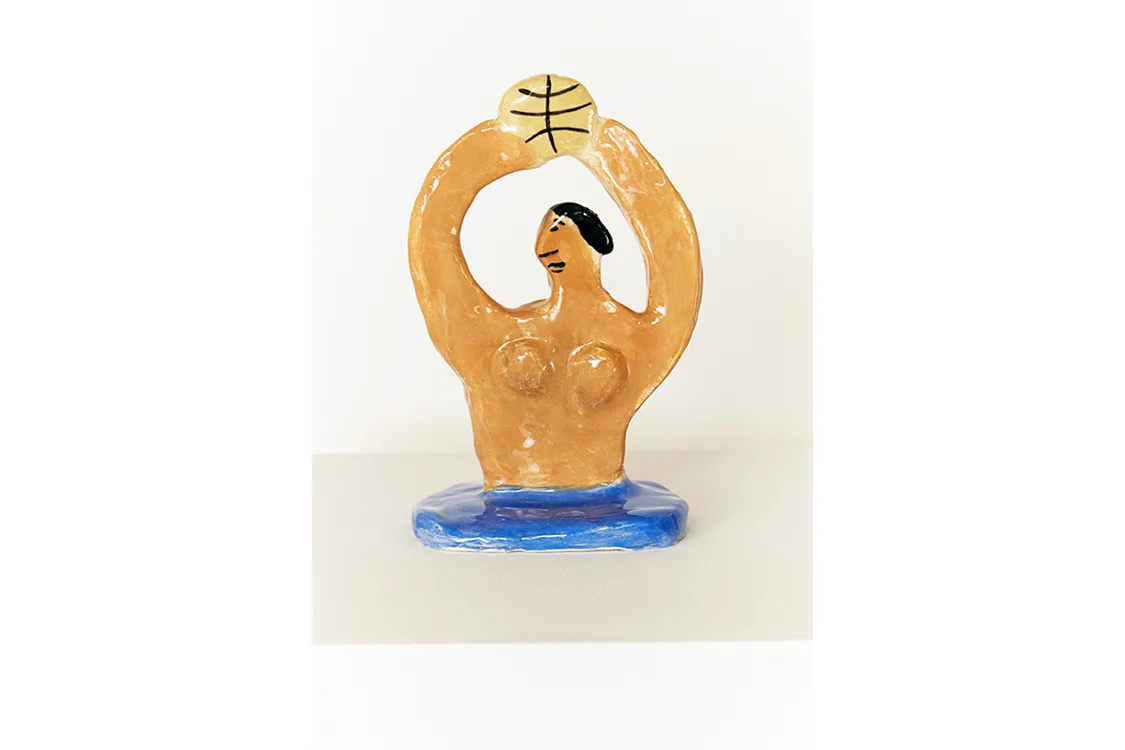 Lilian Martinez Slam Dunk, 2016 ceramic 7 x 4.5 x 3 inches