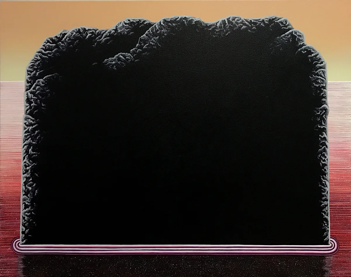 L’ours, 2018 by Matthew F Fisher Acrylic on canvas, 28 x 35 inches