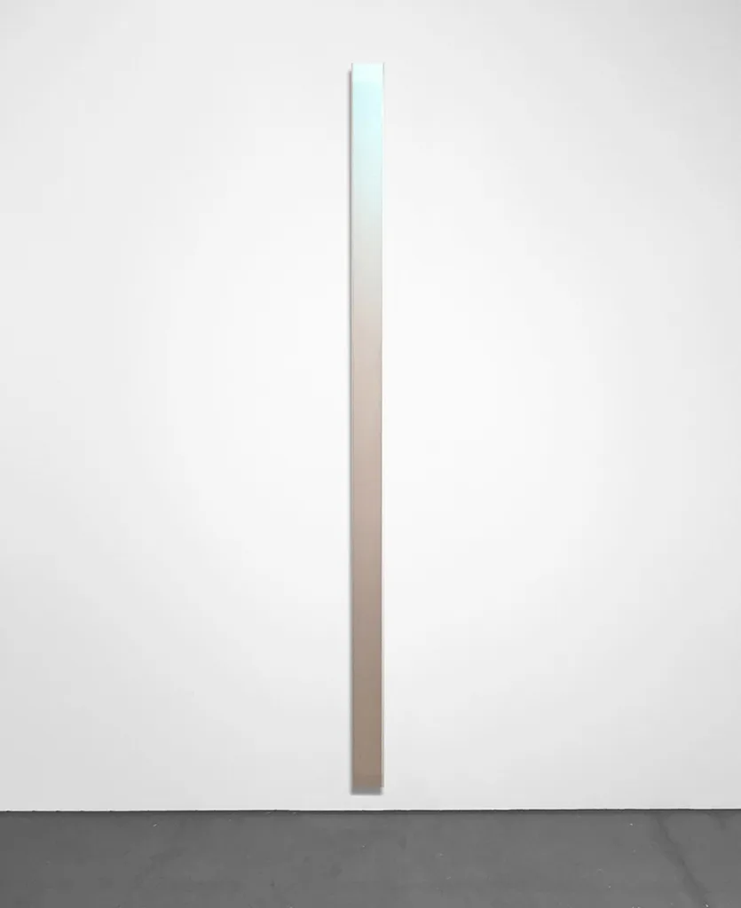 Ron Cooper Searching For Blues (#12), 2017 Acrylic Lacquer on Plexiglass 84 x 3.65 x 3.65 in