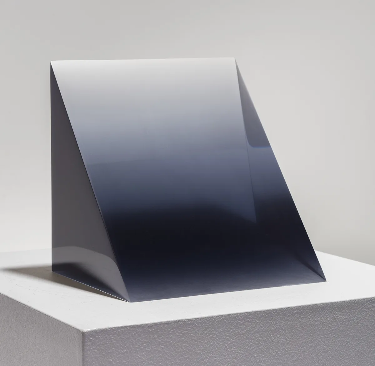Peter Alexander 7.18.17 Small Jet-Black Wedge, 2018 Urethane 7 x 8 x 8 in