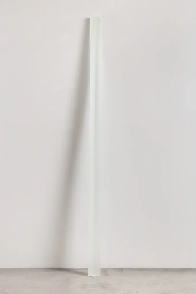 Peter Alexander 4/26/17 (White Yellow Leaner), 2017 Urethane 94 x 4 x 3 ¼ in