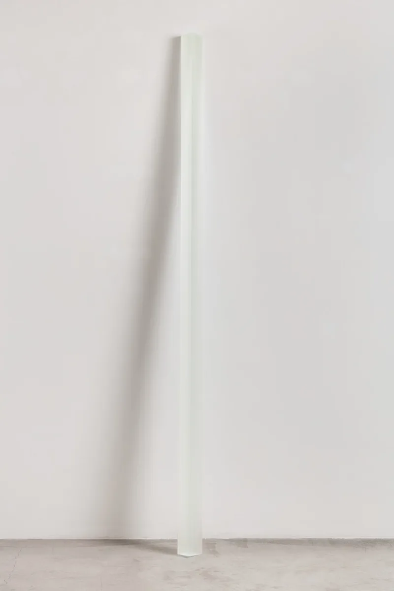 Peter Alexander 4/26/17 (White Yellow Leaner), 2017 Urethane 94 x 4 x 3 ¼ in