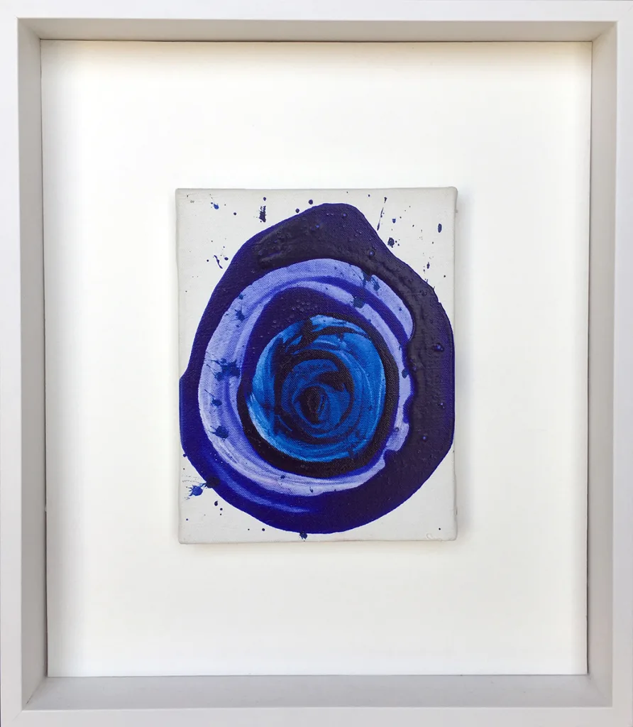 Sam Francis Slowly Snail Maybe or Eye Lye, 1987 Acrylic on canvas 7.20 x 5.50 in