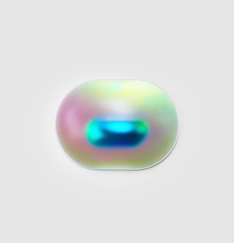 Gisela Colon Oblate Ellipsoid (Blue), 2018 Blow-molded acyrlic 57.5 x 41.5 x 12 in