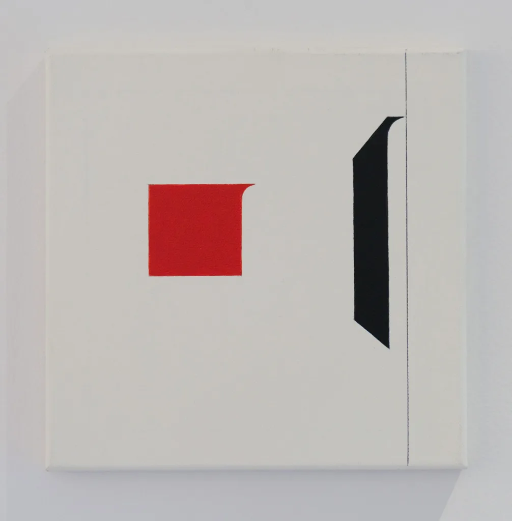 Tony DeLap A Deft Delusion, 2009 Acrylic on Canvas 10 x 10 in