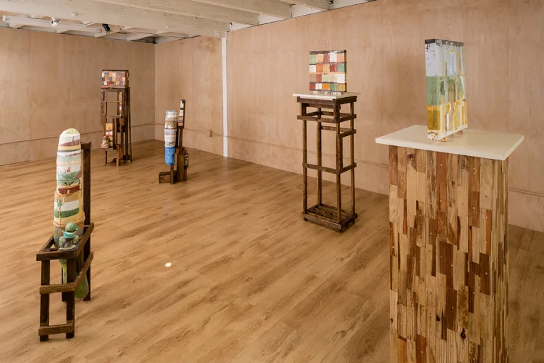 Installation image of David McDonald Thought and Gesture at Ochi Projects, Los Angeles