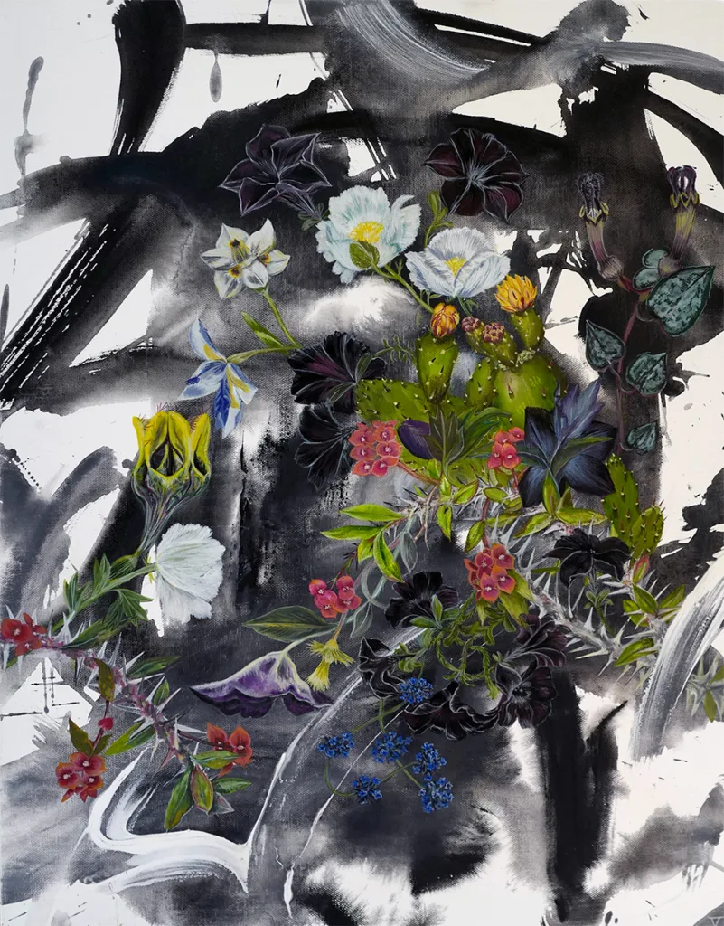 The Boundaries of Nature, 2017 24 x 18 inches gouache on canvas