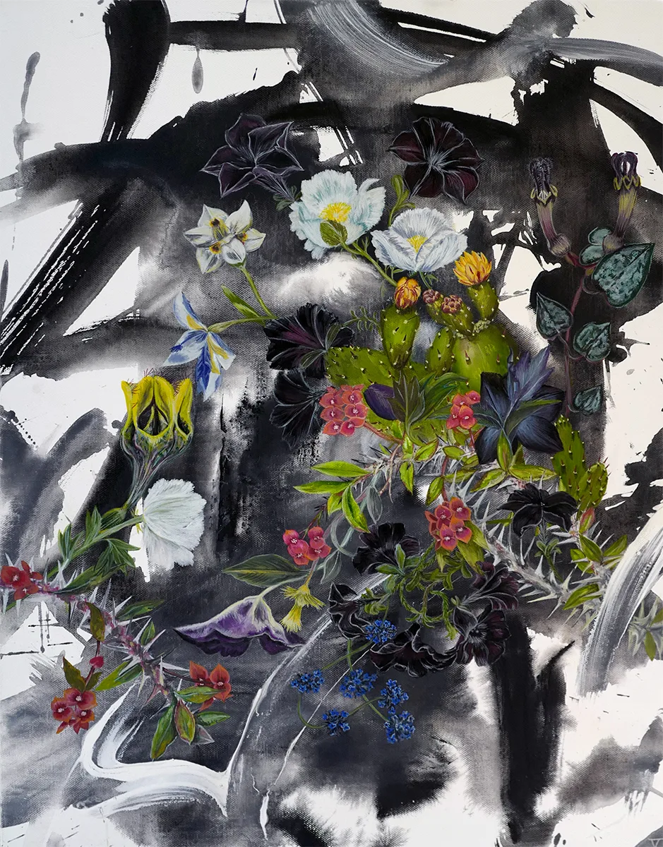 The Boundaries of Nature, 2017 24 x 18 inches gouache on canvas