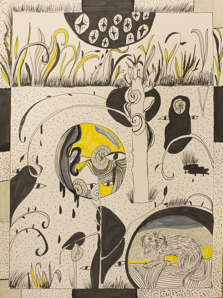 Jamie Felton Untitled, 2018 Ink on paper 12 x 9 inches