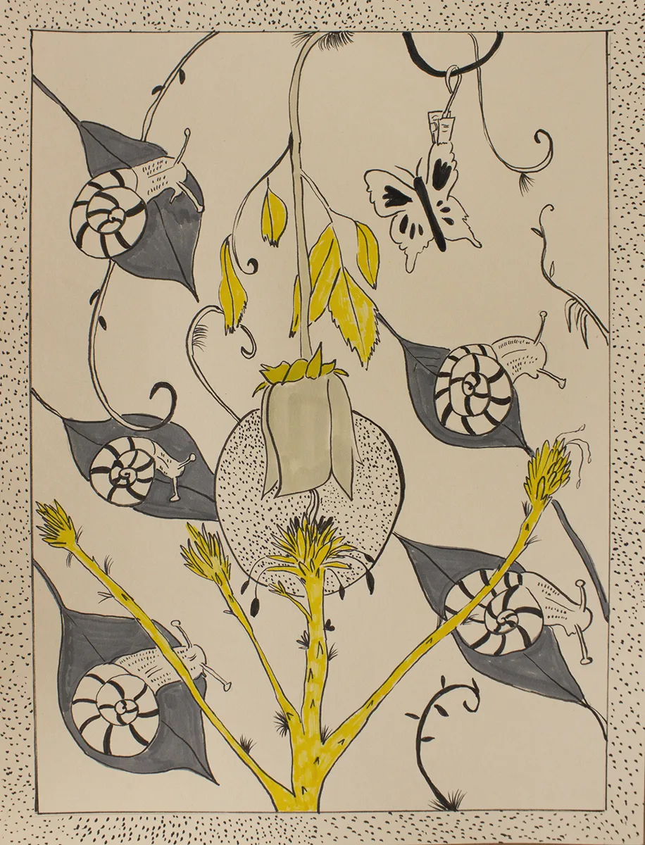 Jamie Felton Untitled, 2018 Ink on paper 12 x 9 inches