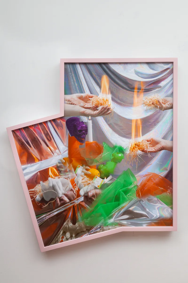 Jenalee Harmon Fractal Play of Imaginis, 2018 Archival pigment print in polyurethane artist’s frame 36 x 31 inches