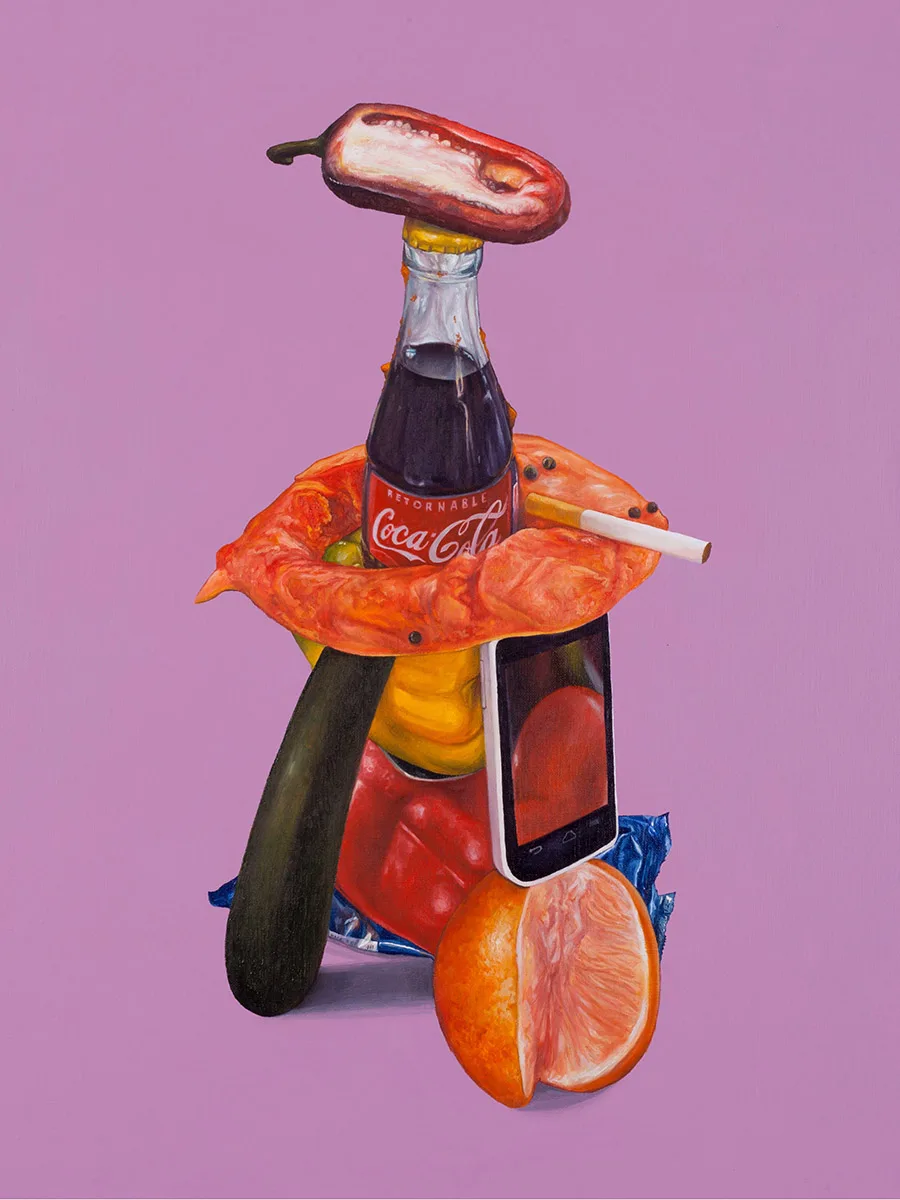 Nicolás Romero Mexico, 2018 Oil and acrylic on linen 36 x 24 inches