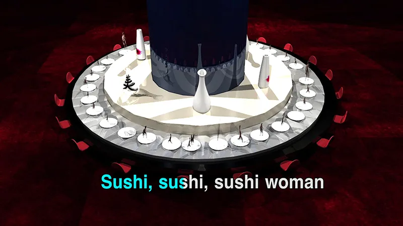 Song From Sushi, 2016 by Young Joo Lee, 4 minutes and 47 seconds Digital animation music video Edition of 3 + 1 AP