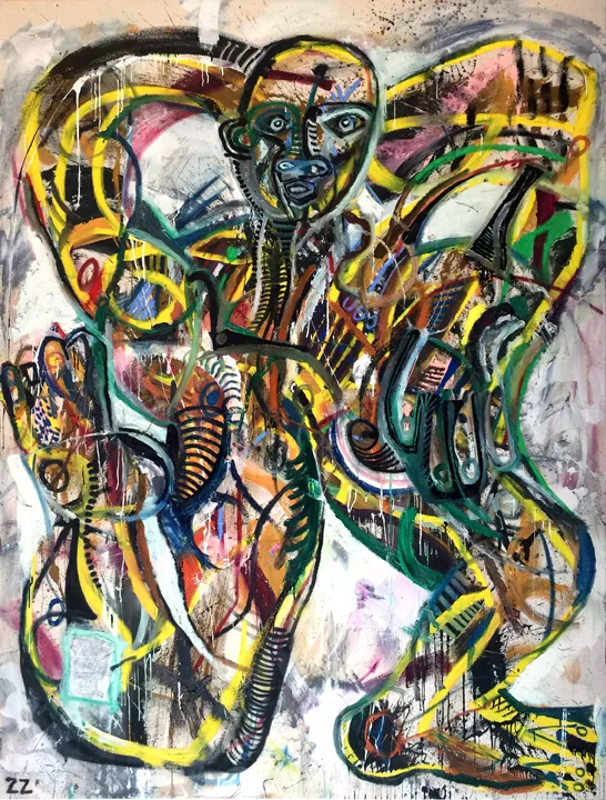 Zio Ziegler The Boundless Consciousness, 2015 Oil on canvas 96 x 72 inches