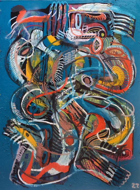 Zio Ziegler Gesture 1, 2015 Oil on canvas 96 x 72 inches