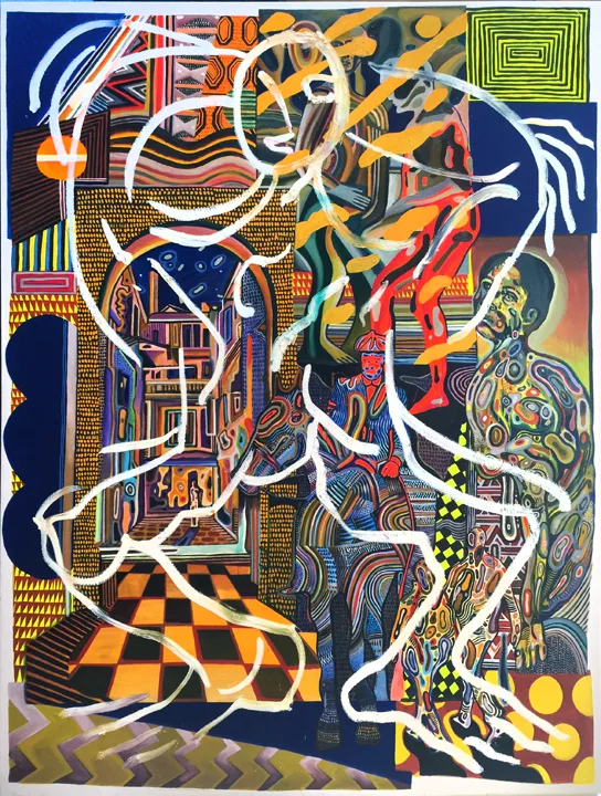 Zio Ziegler The Sacred and the Profane, 2015 Oil on canvas 96 x 72 inches