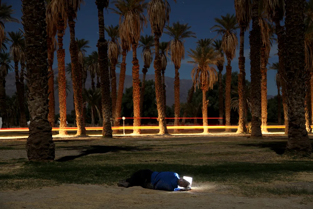 Ohan Breiding Midnight Skype (Moving-Rocks-Race-Track) (Death Valley Series), 2012 Digital C-Print 5 x 7 inches Edition of 7 + 2 Aps