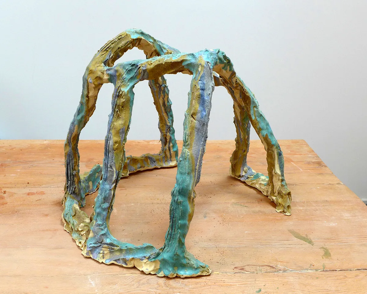 Anna Sew Hoy Psychic Grotto VIII, 2015 Glazed Stoneware 15 x 18 x 20 inches