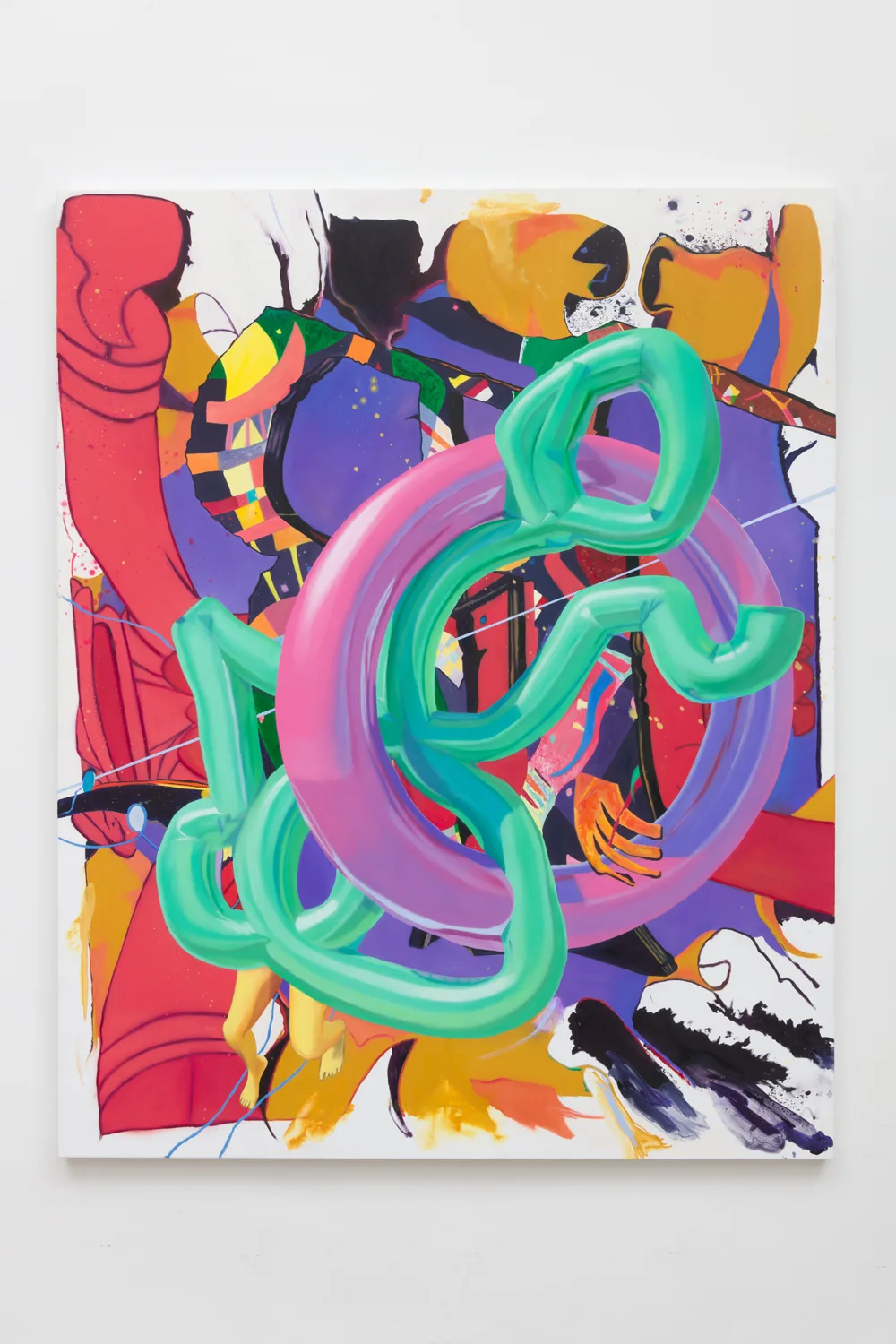 Rives Granade Pistachio Thrash, 2017 oil on canvas 60 x 48 inches