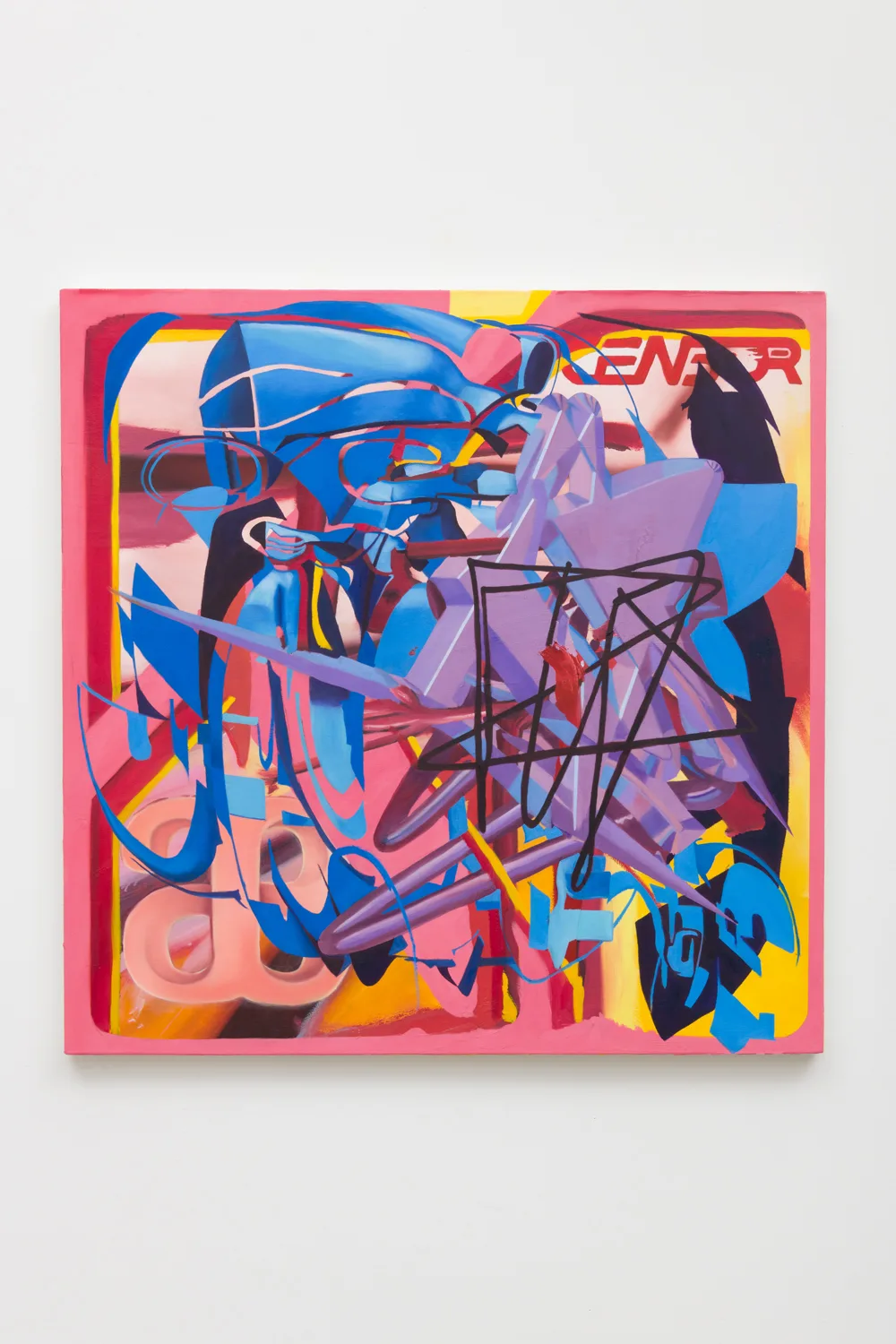 Rives Granade Censor, 2017 oil on canvas 36 x 36 inches