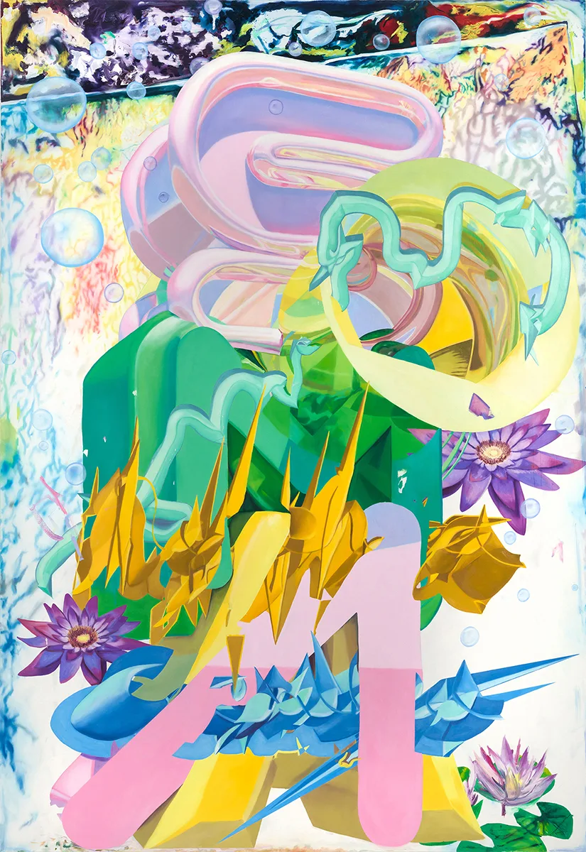 Rives Granade Moomat Ahiko, 2012-2016 oil on canvas 108 x 78 inches