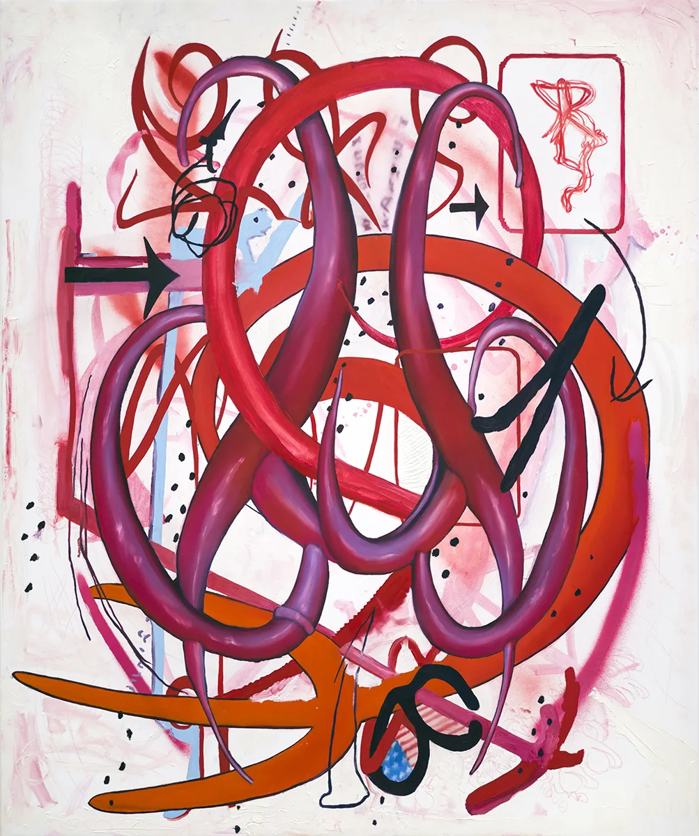 Rives Granade The Patriot, 2017 oil, spray paint, and colored pencil on synthetic canvas 36 x 30 inches