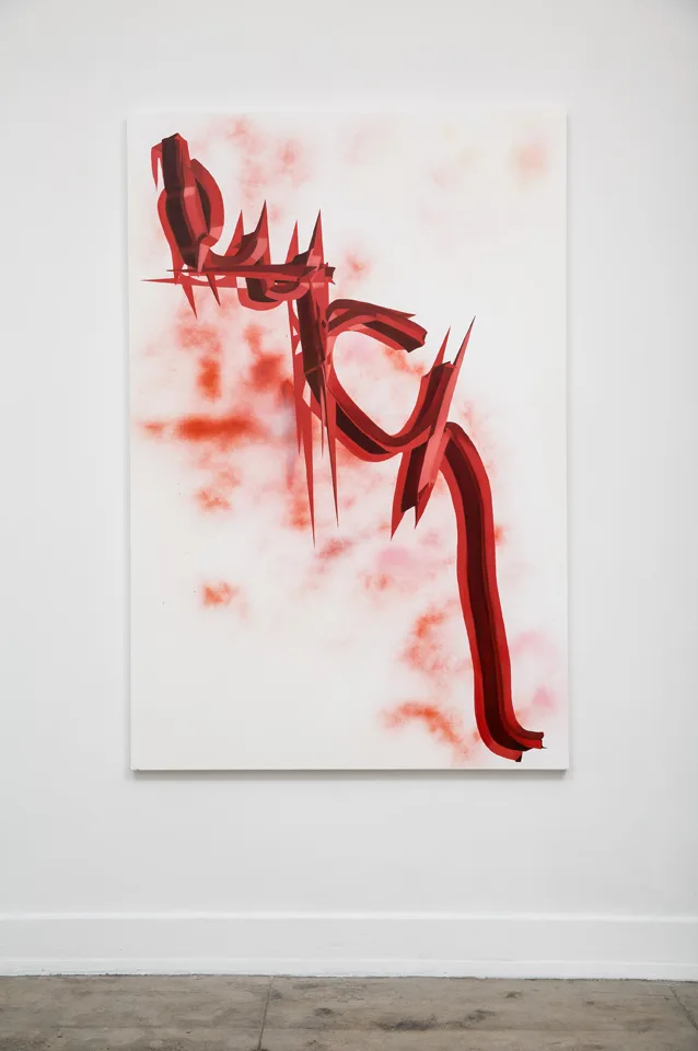 Rives Granade Untitled, 2015 oil, spray paint, and gesso on canvas 65.25 x 43.5 inches