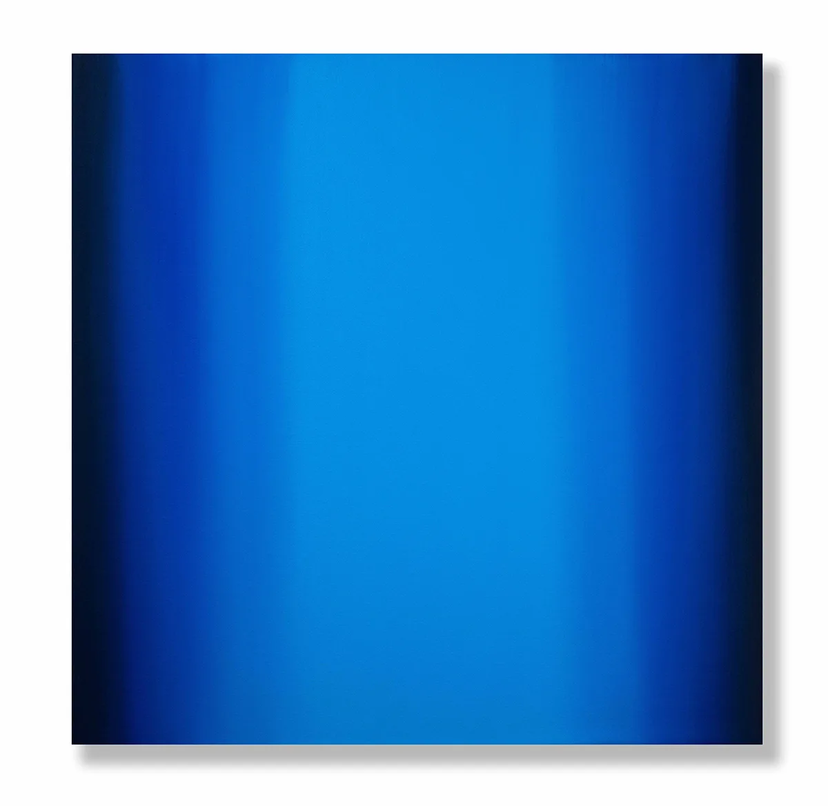 Blue Light 1-S6060 by Ruth Pastine, Oil on canvas on beveled panel, 60 x 60 in