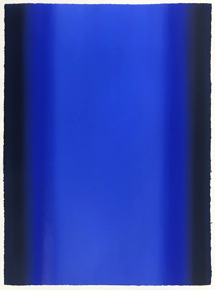 Depths 1 by Ruth Pastine, oil on paper, 30 x 22 inches