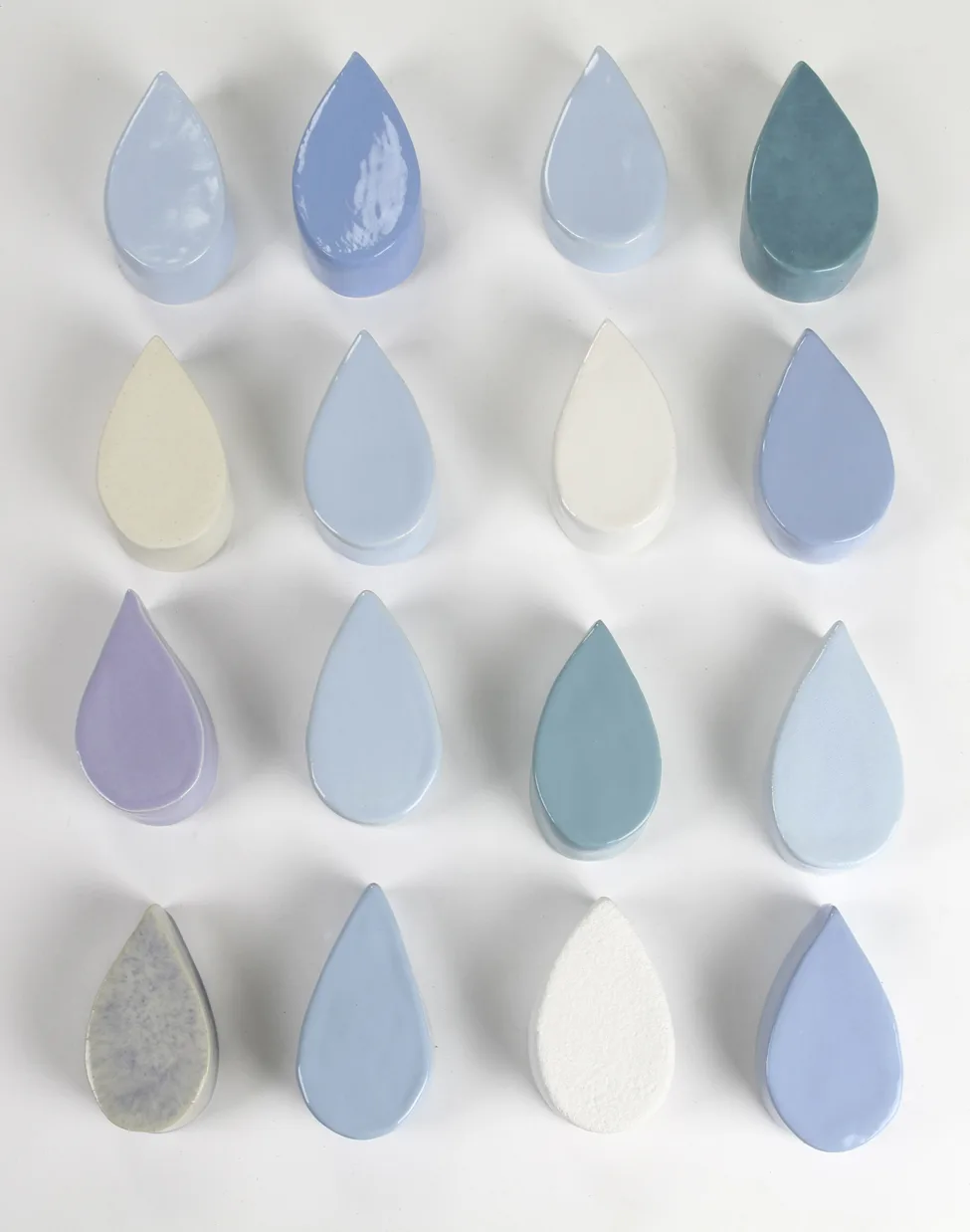 Tear/Rain Drops, 2017 by Lorien Stern, Ceramic 5 x 3 x 2 inches