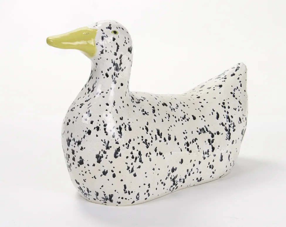 Duck, 2017 by Lorien Stern, Ceramic 11.5 x 6 x 16 inches