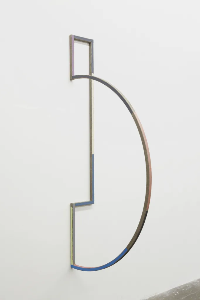Molly Larkey The Not Yet (Signal 8), 2015 Steel wrapped with linen, paint 72 x 31.75 x 9 inches