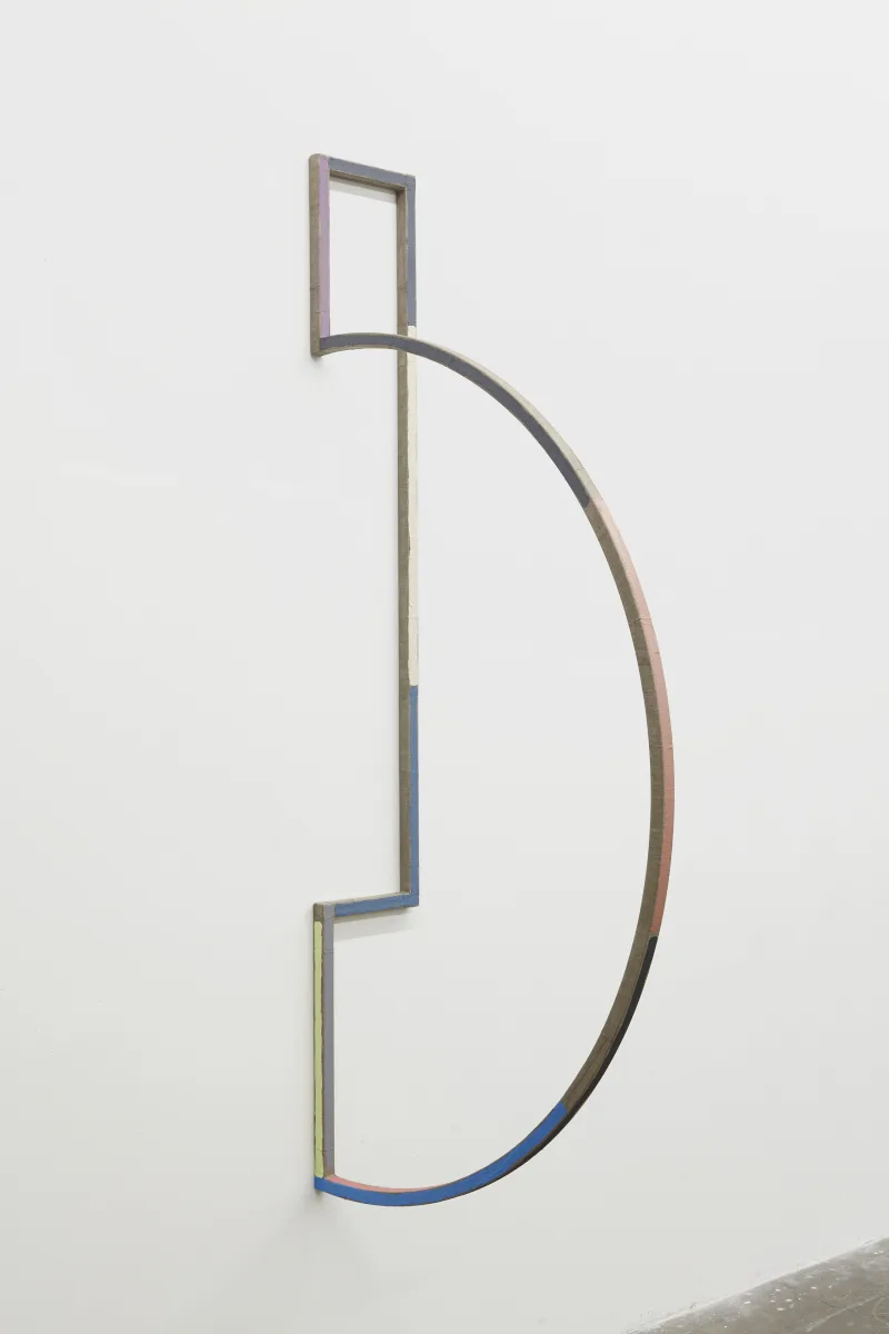 Molly Larkey The Not Yet (Signal 8), 2015 Steel wrapped with linen, paint 72 x 31.75 x 9 inches
