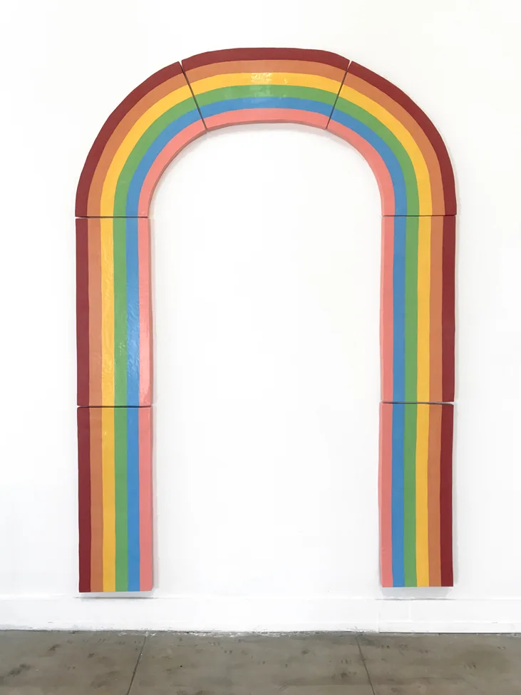 Rainbow, 2017 by Lorien Stern, Ceramic 96 x 68.75 x 3 inches (approx.)