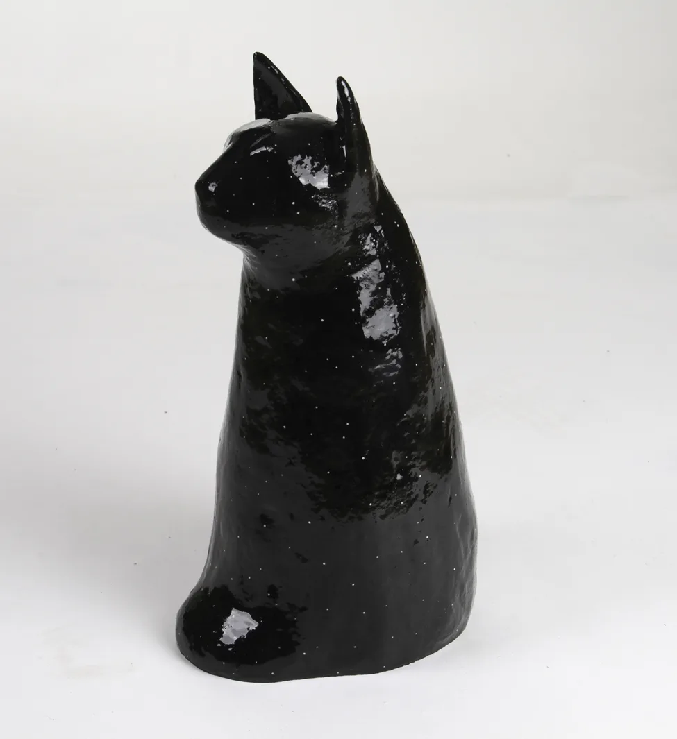 Star Cat, 2017 by Lorien Stern, Ceramic 14 x 6 x 8 inches
