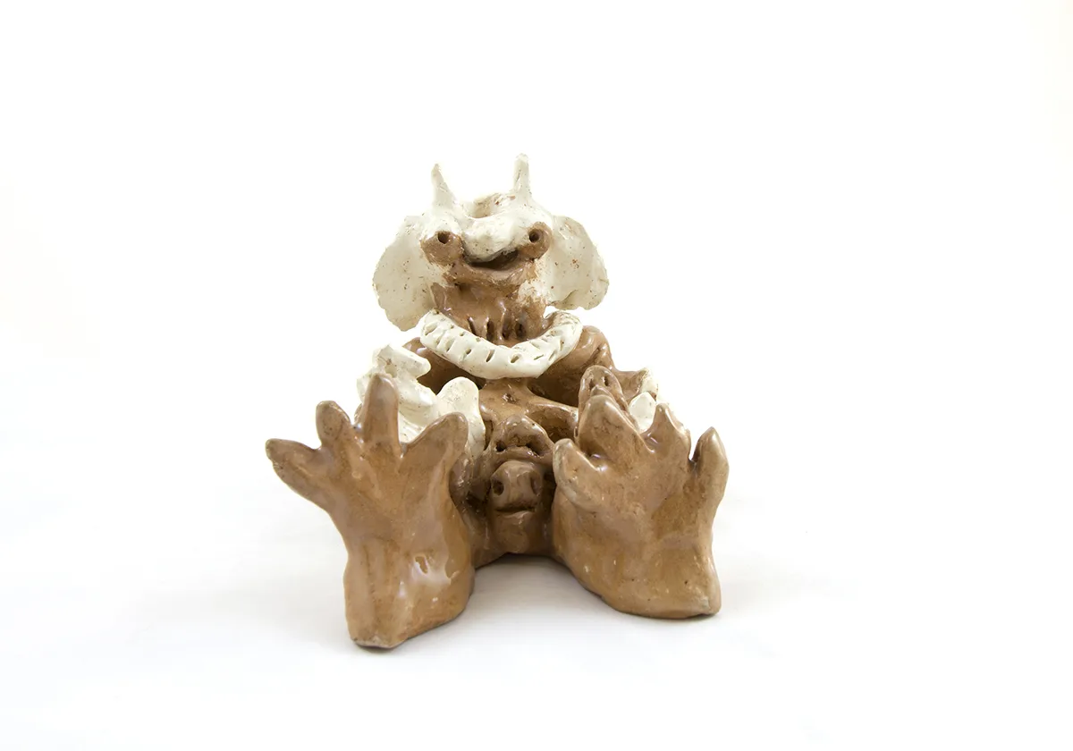 Lydia Maria Pfeffer Arma, 2019 by Lydia Maria Pfeffer, Ceramic, 5.5 x 5.5 x 7.5 inches