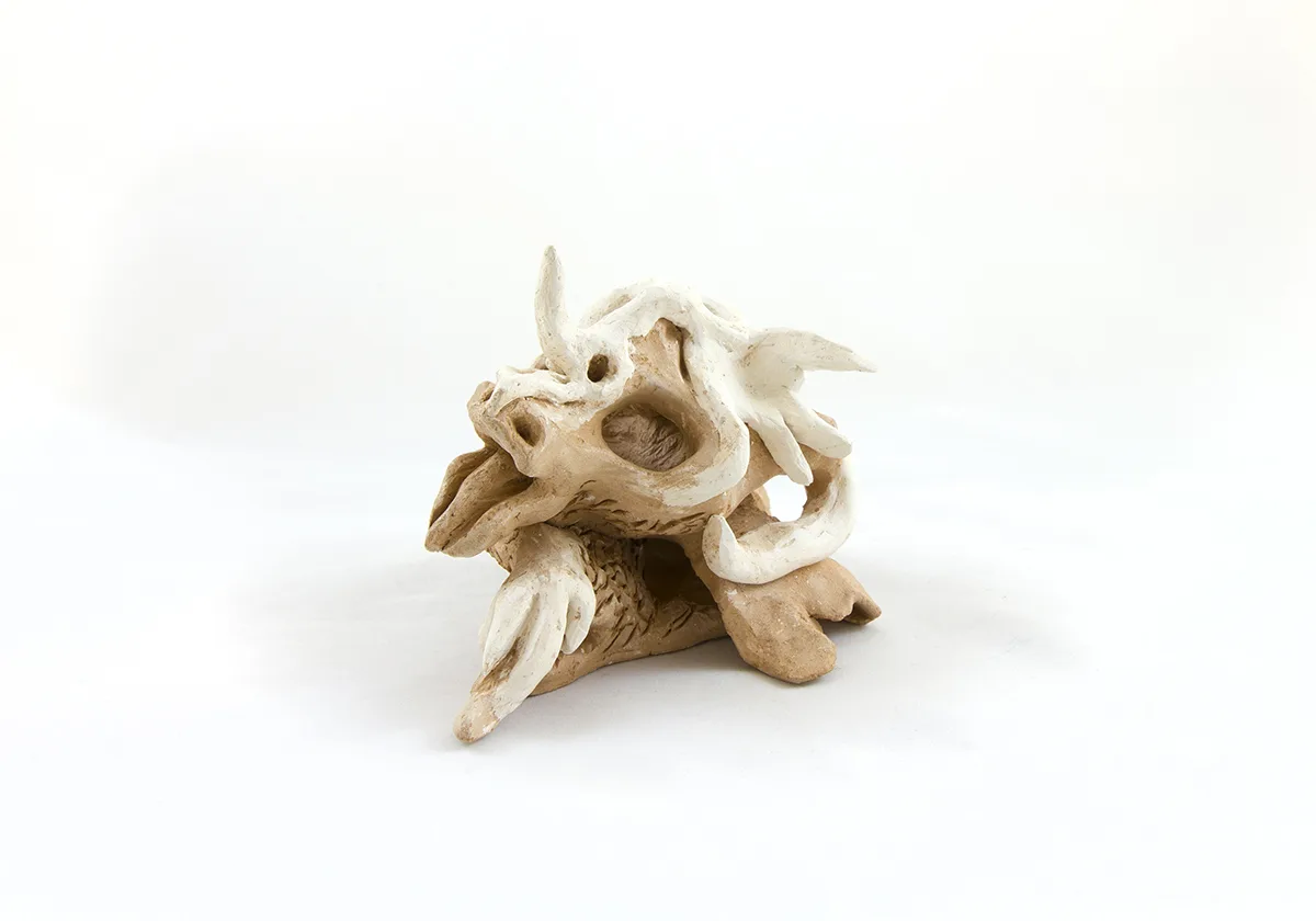Lydia Maria Pfeffer Sentimental Goat, 2019 by Lydia Maria Pfeffer, Ceramic, 4.5 x 4 x 6 inches