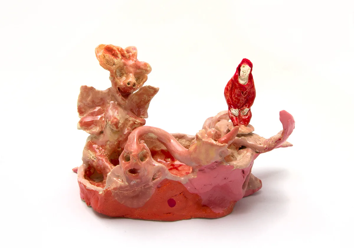 Love Boat (Saint Raphael), 2019 by Lydia Maria Pfeffer, Ceramic, 5.5 x 7 x 11 inches