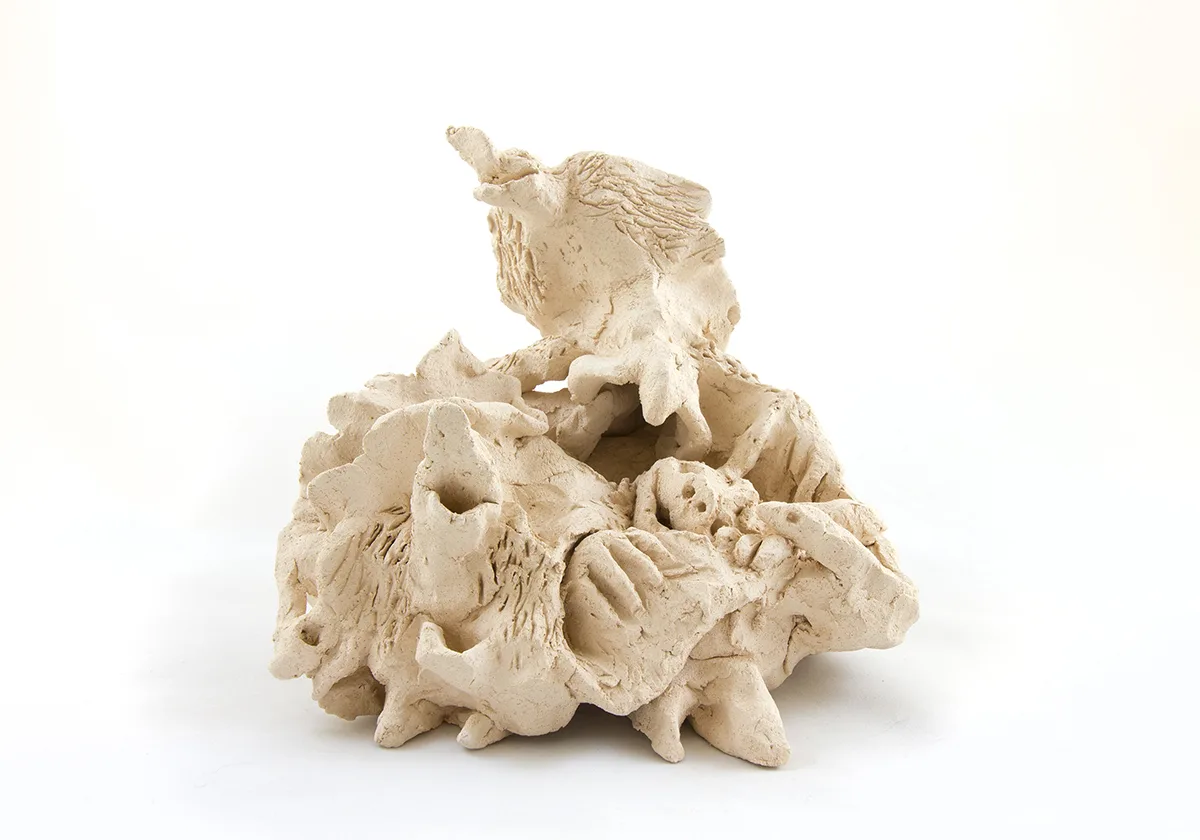 Dreamer, 2019 by Lydia Maria Pfeffer, Ceramic 7 x 8 x 7 inches